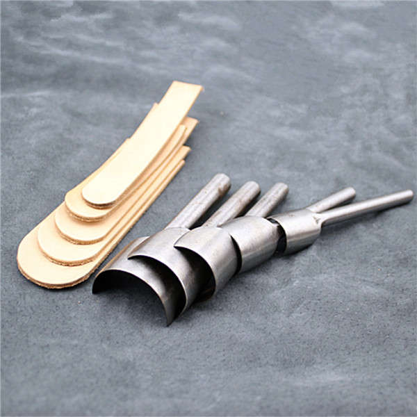 7pcs 10-40mm Steel Leather Punch Craft Half-Round Cutter V Shape Punch