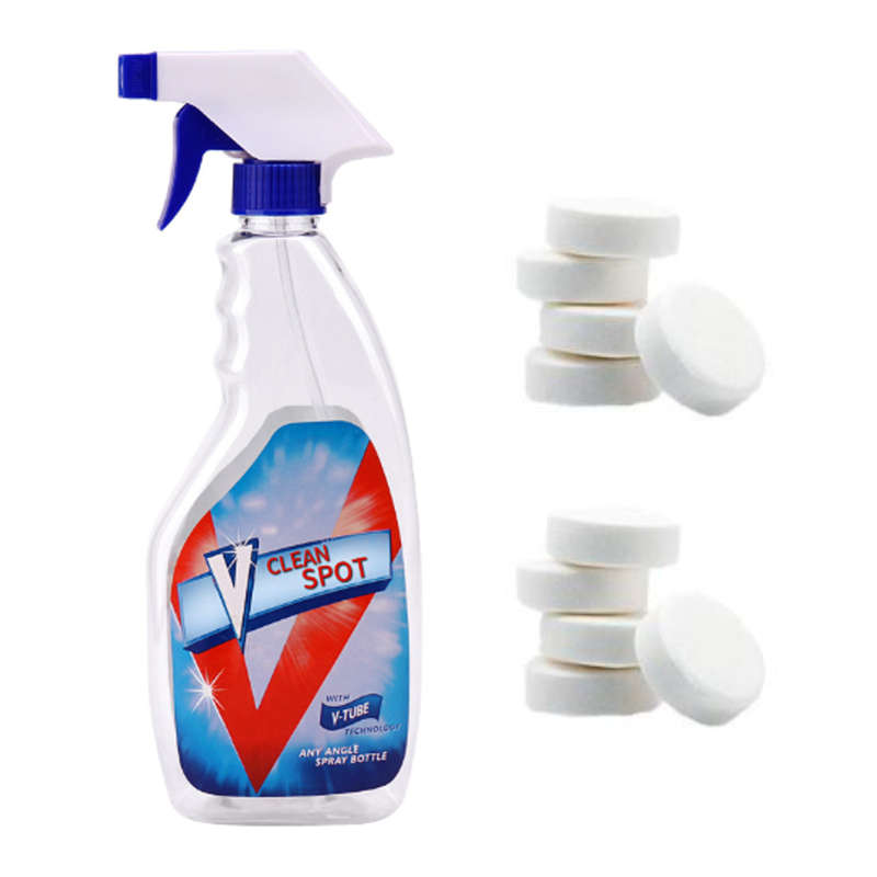 KCASA Multifunctional Effervescent Spray Cleaner Home Cleaning 1 Set 1 Bottle + 10Pcs Spray Cleaner
