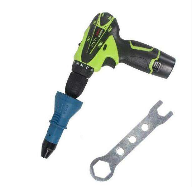 HILDA Electric Rivet Nut Gun Cordless Riveting Drill Adaptor Riveting Tool Insert Nut Tool