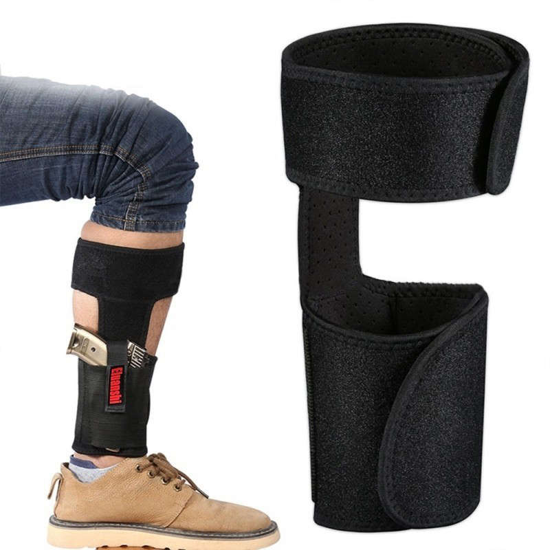 Outdoor HunSpting Tactical Concealed Carry Ankle Leg Holster For Glock 17 19 22 23 Ruger Lcp Sig 9m