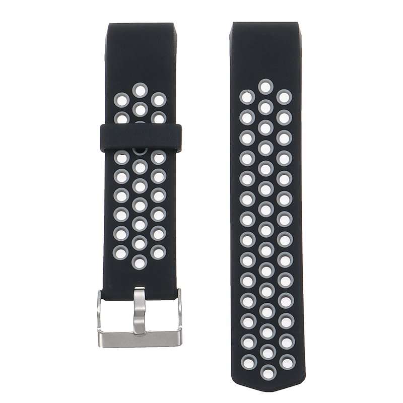 Replacement Soft Silicone Watch Strap For Fitbit Charge 2 (COLOR: GRAY)