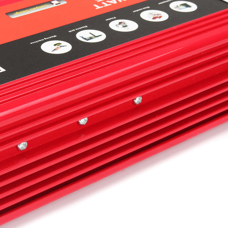 12V TO 220V Solar Inverter 3000W Power Inverter Dual Turbine Cooling System Inverter