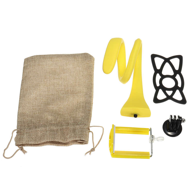Banana Flexible Octopus Mini Sport Camera Tripod Mount Selfie Stick for Mobile Phone