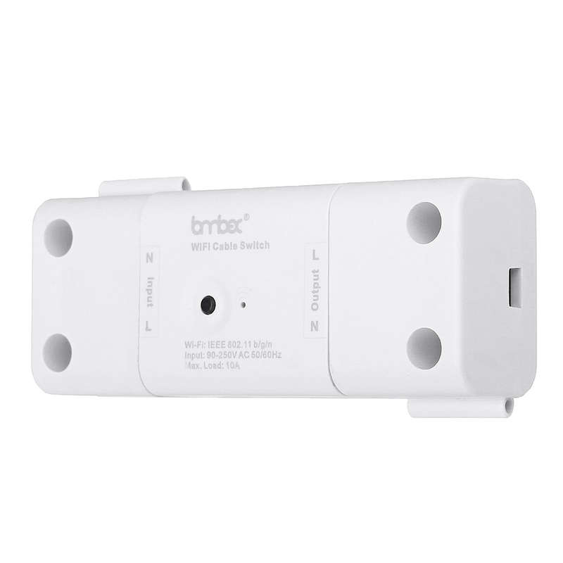 Lombex AC110-240V 10A WiFi Voice Control Timing Smart Light Switch Work with Alexa Google Assistant