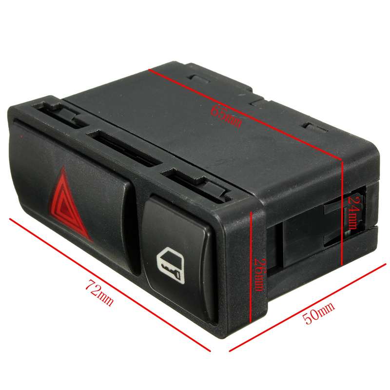 BMW Hazard Warnng Emergency Light Central Lock Locking Switch For BMW E46 E53 E85 X5