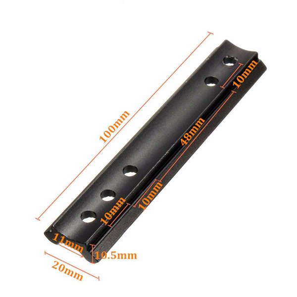 Tactical Dovetail Weaver Picatinny Rail Adapter 11mm to 20mm Scope Extend Mount