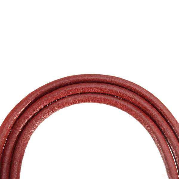 68 Inch Red Softer Leather Treadle Belt For Singer Sewing Machine With Metal Hook
