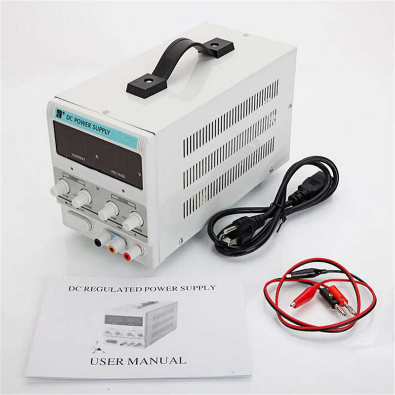 220V 60Hz AC Adjustable Lab DC Regulated Power Supply Voltage 0-30V 0-5A EU Plug