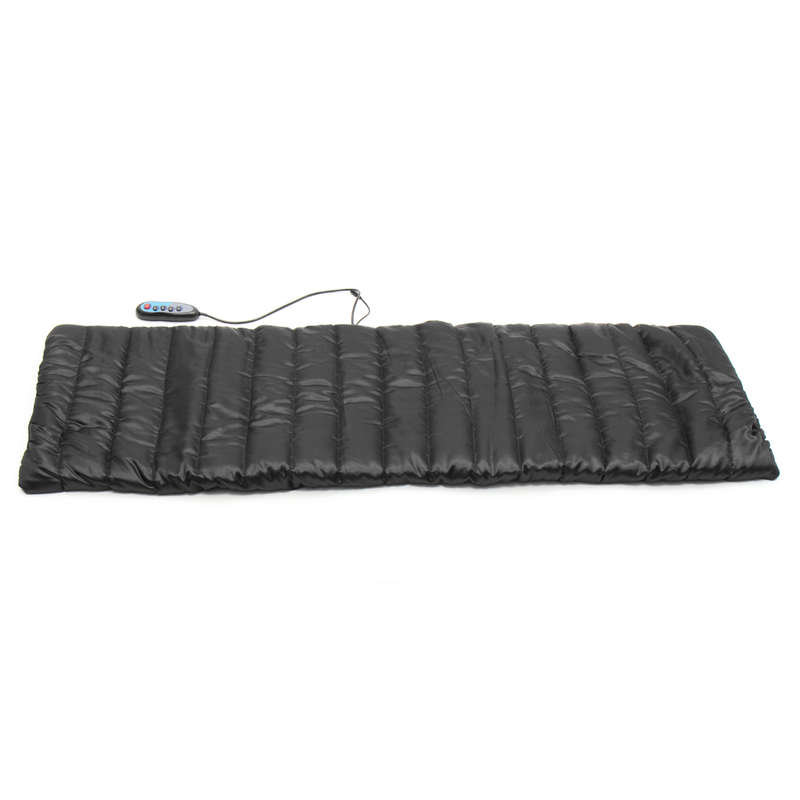 Body Massage Mattress Heated Massager With Remote Control Cushion Foldable F