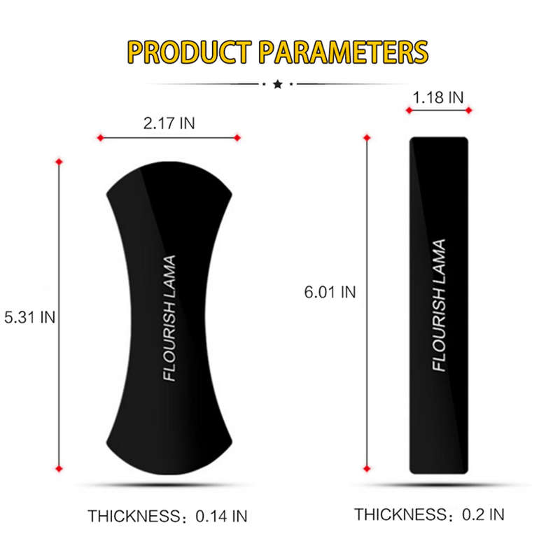 2 Pcs FLOURISH LAMA Poweful Sticky Gel Pad Wall Stand Anti Skid Mat Holder for Phone Tablet 