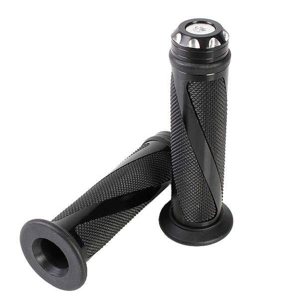 CNC Aluminum Motorcycle Handlebar Gel Hand Grips Bar Rubber