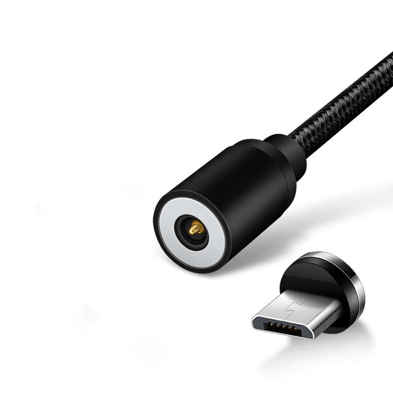 Elough E360 1M Magnetic Micro USB Micro USB Plug Fast Charging Data Cable for Mobile Phone