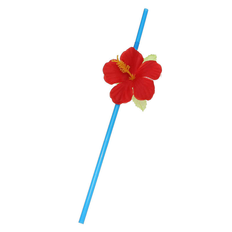 6Pcs Hawaiian Luau Hula Tropical Plastic Party Coconut Cup Drink & Straw Decoration    Drinking Stra