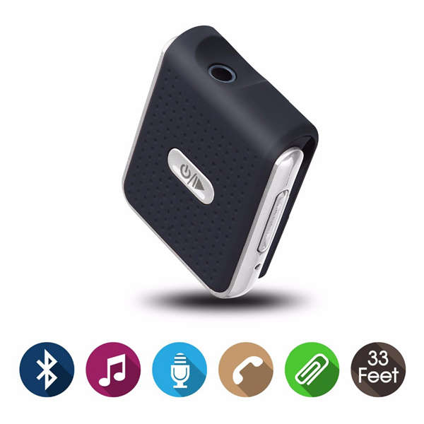 Car Hands Free Music Receiver 3.5mm AUX Audio Adapter For Car Audio Speakers - Bakkey Bluetooth V4.1