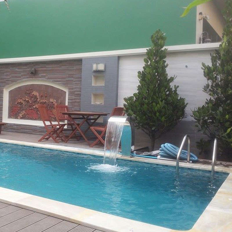 6030cm Stainless Steel Pool Accent Fountain Pond Garden Swimming Pool Waterfall Feature Faucet