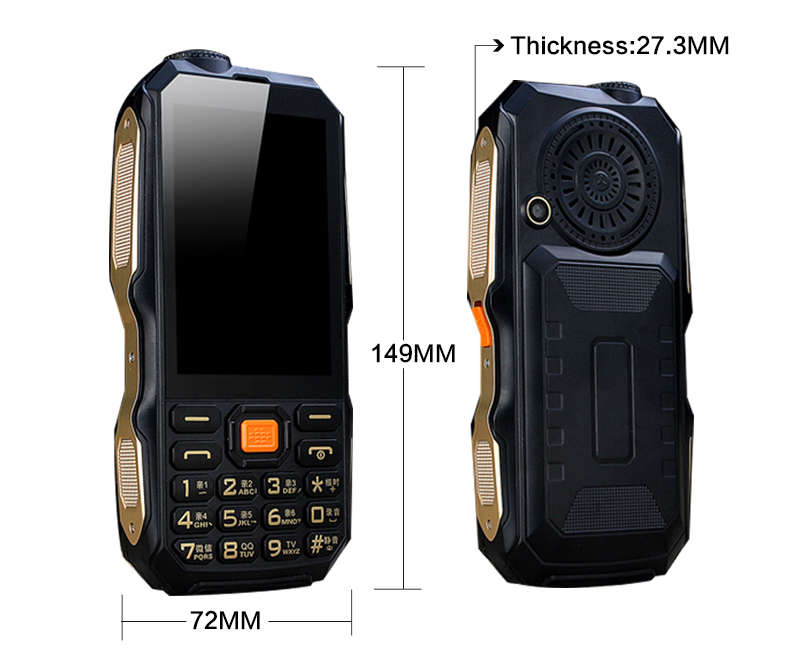 DBEIF D2017 9800mAh Antenna Analog TV 3.5 Inch Handwriting Tough Screen FM Dual Sim Outdoors