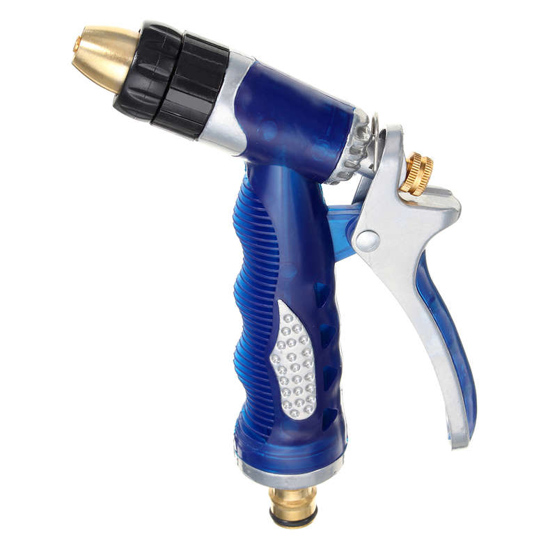 Water Hose Nozzle Jet Spray Gun High Pressure Adjustable Watering