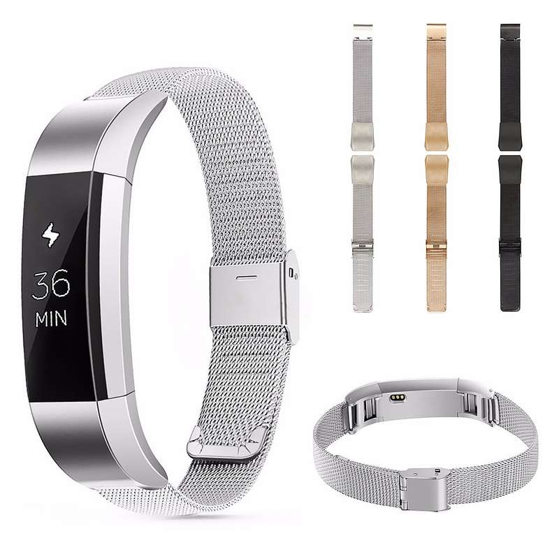 Fitbit Alta Stainless Steel Watch Band Metal Mesh Strap
