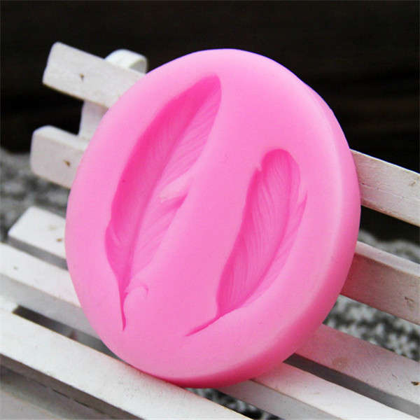 Silicone Fondant Mold 3D Feathers Fondant Cake Mould Silicone Fondant Mould Decoration Chocolate