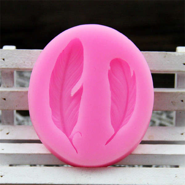 Silicone Fondant Mold 3D Feathers Fondant Cake Mould Silicone Fondant Mould Decoration Chocolate