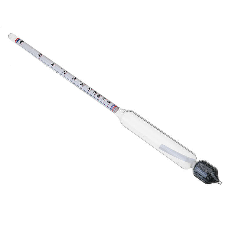 0-100 Hydrometer Home Alcohol Meter For Whiskey Vodka Wine Spirits Density Tester
