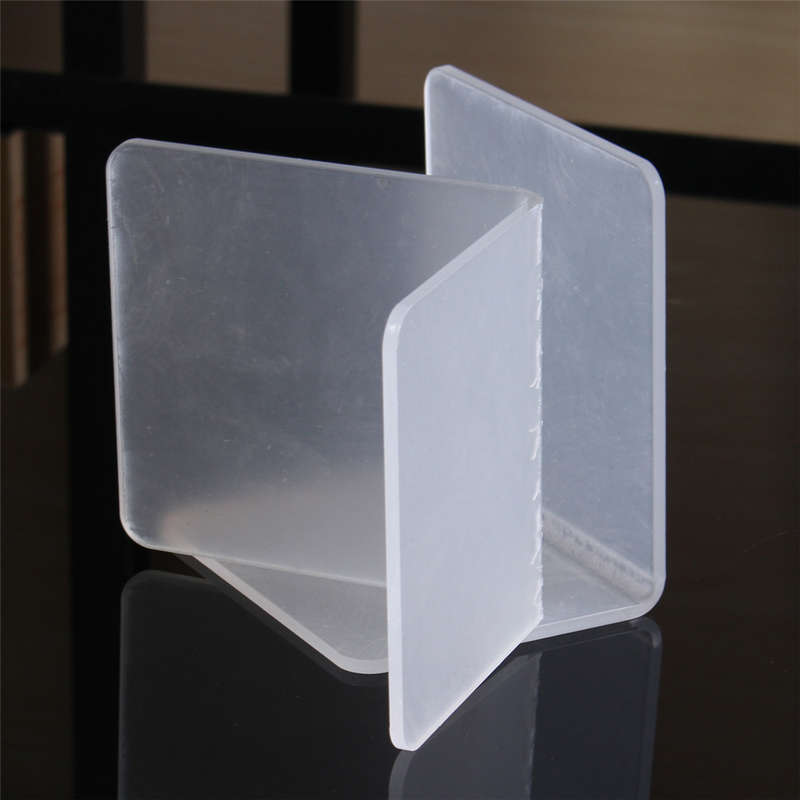 100x100x80x3mm Clear Acrylic Bookends