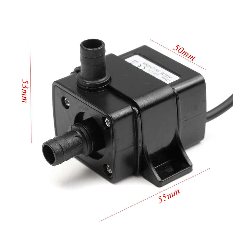 DC12V 4.8W Mini DC Brushless Garden Fountain Pump Hydrological Cycle Submersible Water Pump