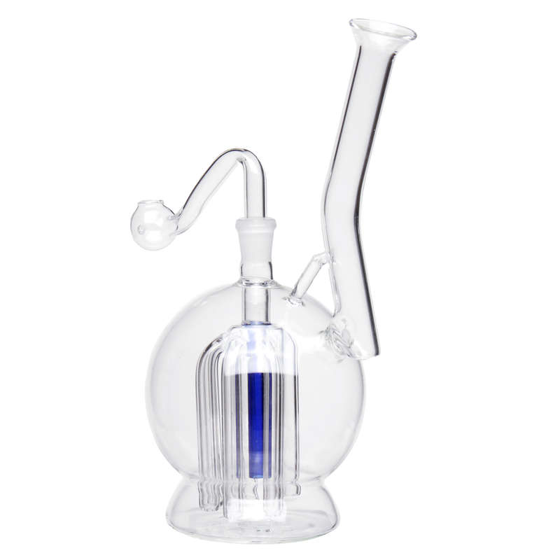 7 Inch Clear Glass Bong Pipe Bottle Water Cup Glassware Crafts Accessories