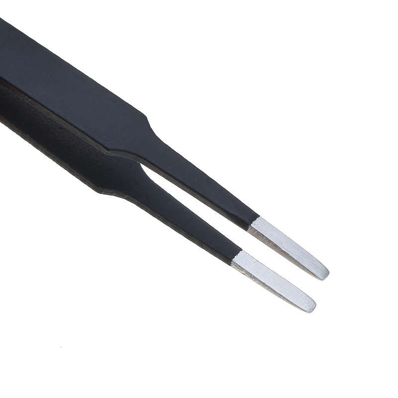 9 Pcs ESD Tweezer Anti-static Stainless Steel Precision Tweezers for Electronics