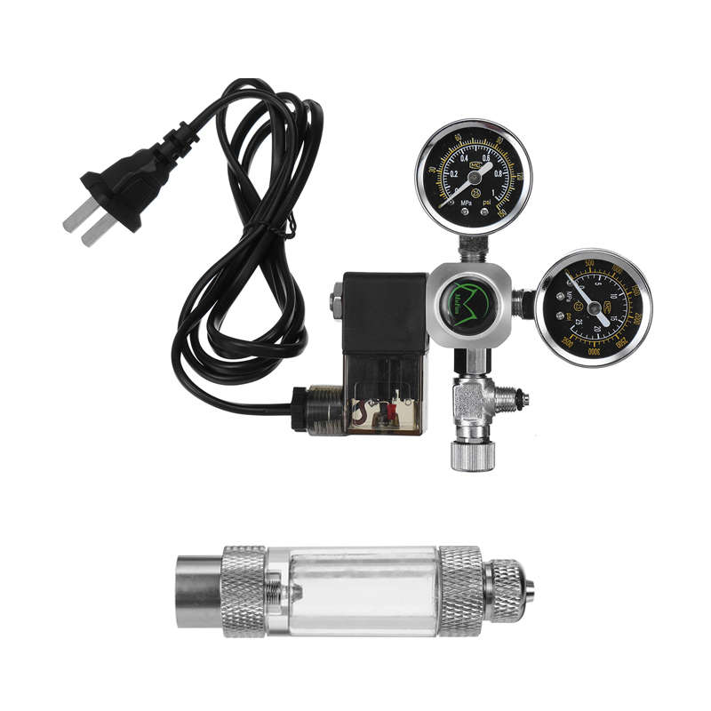 G5/8 W21.8 Aquarium CO2 Regulators Check Valve Bubble Counter Magnetic