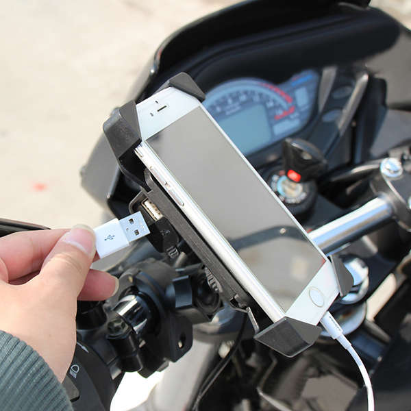 Motorcycle Universal GPS Navigation Chargeable Mobile Phone Holder Bracket