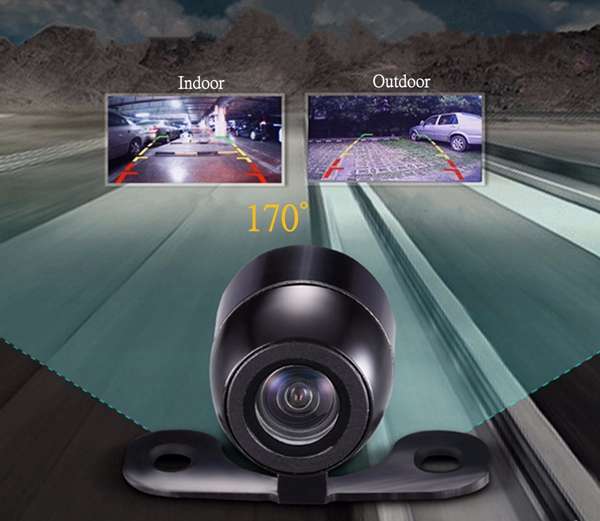 4.3 inch Car TFT LCD Monitor Reversing Parking Rearview Camera Recording VCR Sunshade Kit