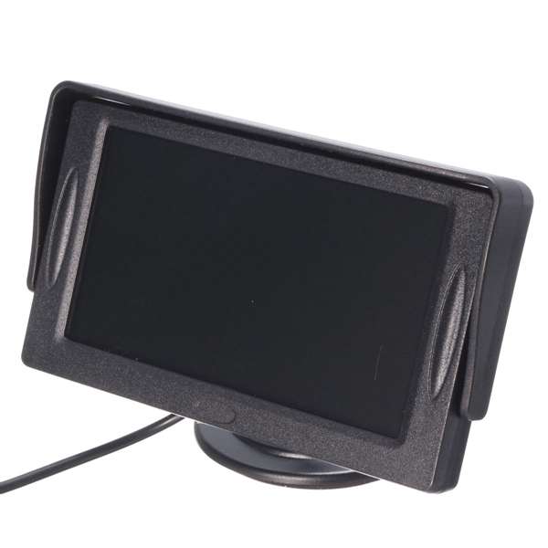 4.3 inch Car TFT LCD Monitor Reversing Parking Rearview Camera Recording VCR Sunshade Kit