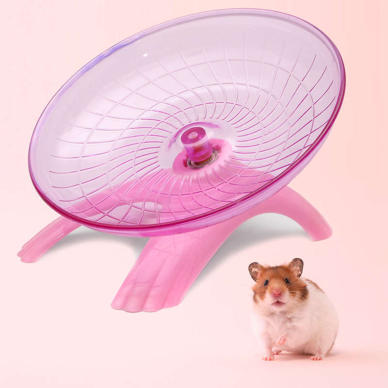 Mute Hamster Flying Saucer Stable Hamster Exercise Wheel Durable Hamster Running ... (COLOR: PURPLE)