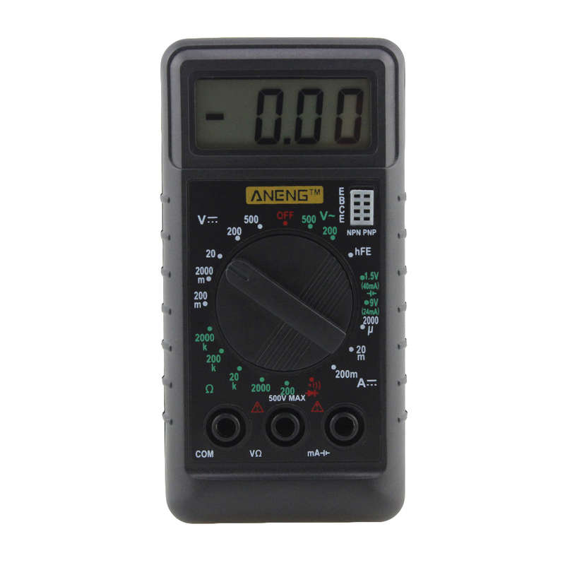 Digital Multimeter with Buzzer Overload Protection Pocket Voltage Ampere Ohm Meter