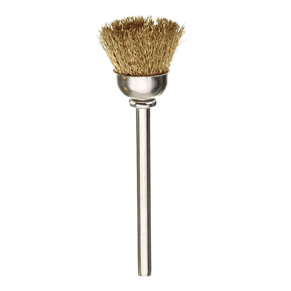 36pcs 3.175mm Shank Copper Steel Wire Polishing Wheel Brush for Dremel