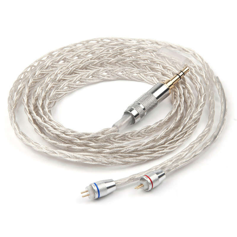 KZ Earphone Cable 2pin 0.75mm Upgraded Silver Plated Cable Earphone Upgrad... (TYPE: FORZS6/ZS5/ZS3)