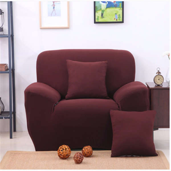Two Seater Solid Colors Textile Spandex Strench Elastic Sofa Couch Cover Furniture P... (COLOR: #03)