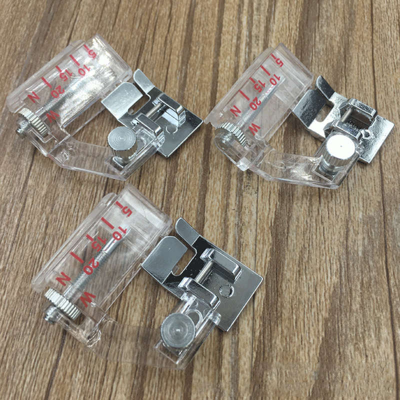 Adjustable Bias Binder Presser Foot Feet Binding Feet Sewing Machine Attachment Accessory