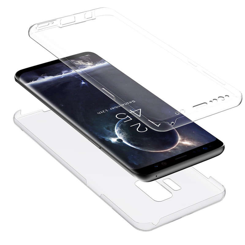 Full Body Front & Back Cover Clear Touch Screen Protective Case For Samsung Galaxy Note 9 - 0.04kg