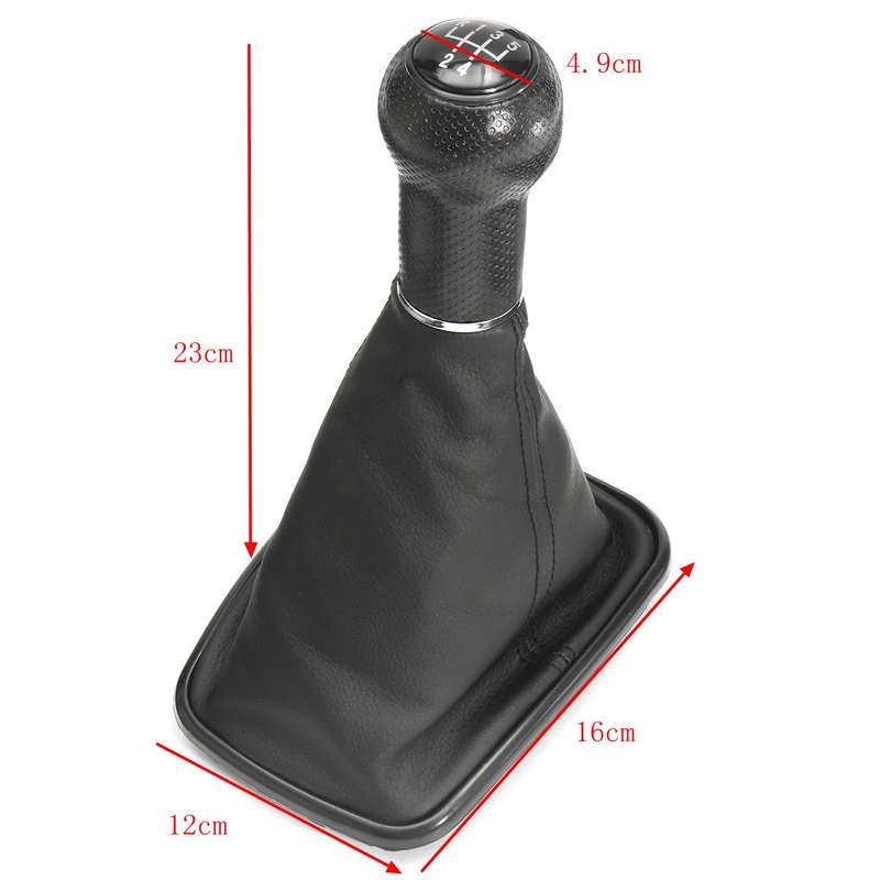 5 Speed Gear Shift Knob Stick Gaiter Boot For VW MK4 Golf GTI R32 Jetta Bora
