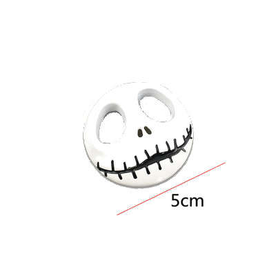 Metal Pumpkin Skull Sticker Skull Totem Car Decoration Sticker  (COLOR: WHITE)