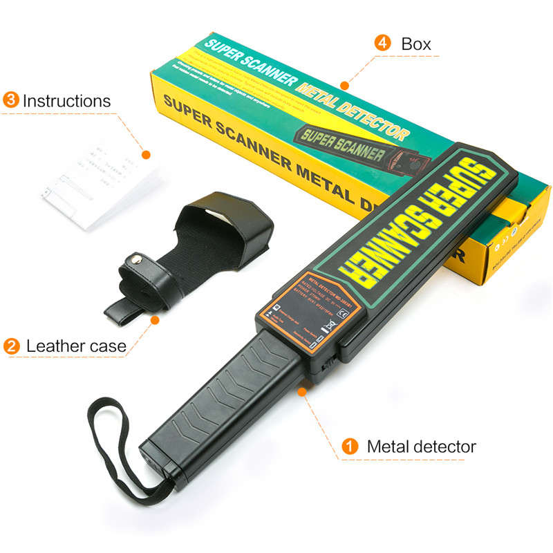 Portable Handheld Security Metal Detector High Sensitivity Metal