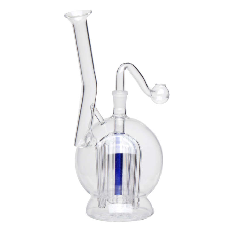 7 Inch Clear Glass Bong Pipe Bottle Water Cup Glassware Crafts Accessories