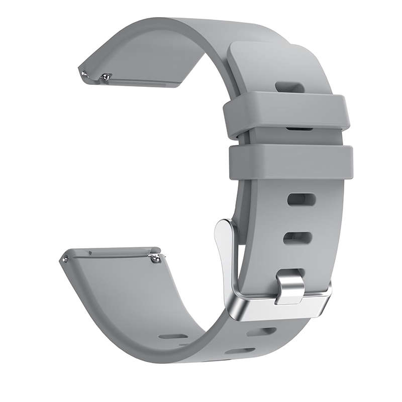 22.5mm Colorful Silicone Watchtband For Fitbit Versa (COLOR: GRAY) : Perfect Timing