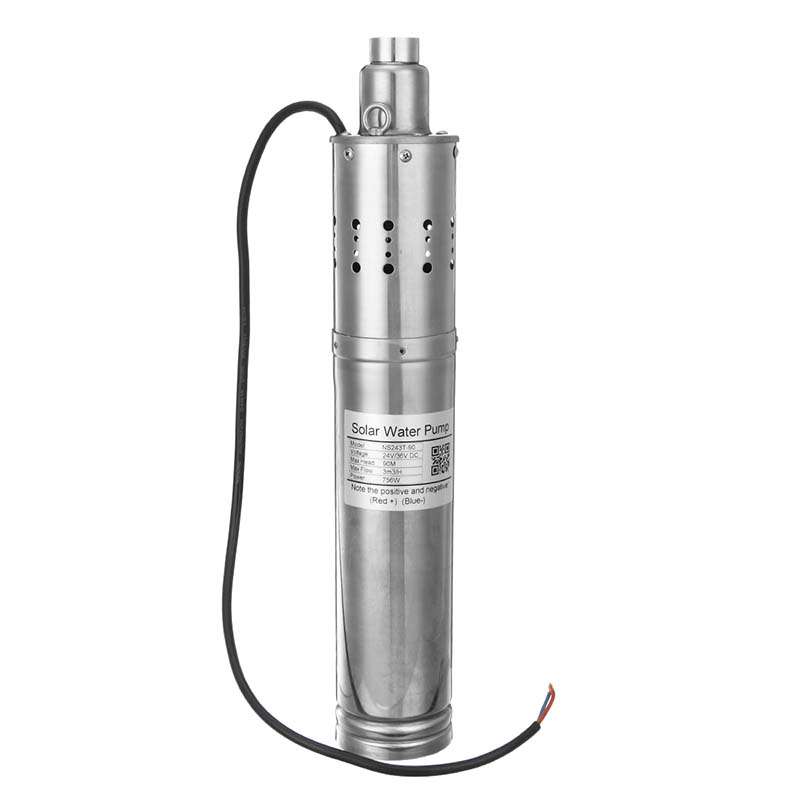 DC 24V 36V Solar Water Pump DC Submersible Pump 60M 70M 90M Deep Well Steel