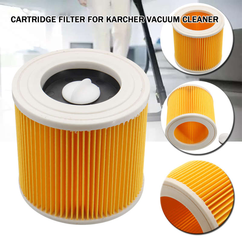 Wet & Dry Vacuum Cleaner Cartridge Filter Replacement for Karcher MV2 WD2.200 WD3.500 A2504 A2654