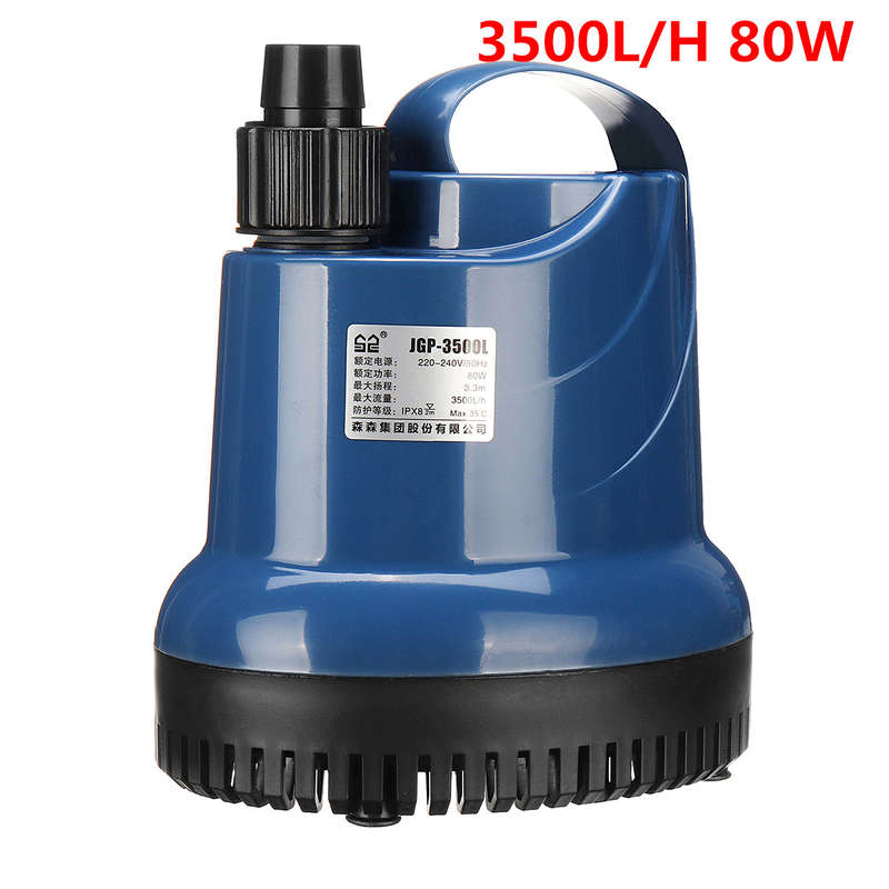 Submersible Pump Fountain With Nozzle Fish Tank Aquarium Pond Fountain Spout Water Pump (TYPE: A)