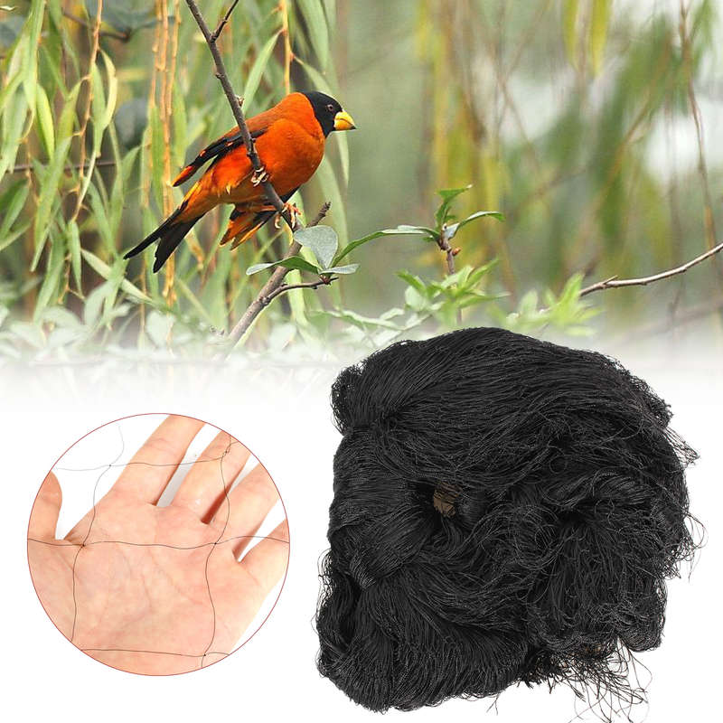Garden Black Anti Bird Net Fruit Tree Protecting Mesh Poultry Aviary Pond Net (SIZE: L)