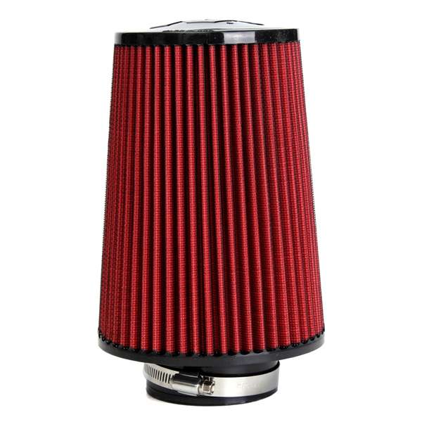 High Flow Car Cold Air Intake Filter Tapered Cone Cold Air Cleaner 3 Inches Red